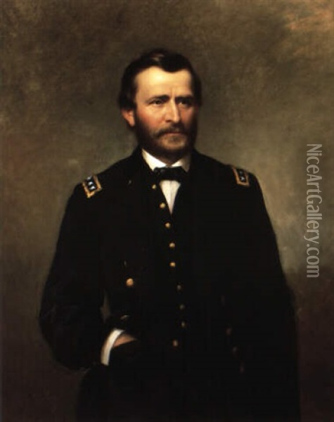 Portrait Of General Ulysses S. Grant Oil Painting - James Reid Lambdin