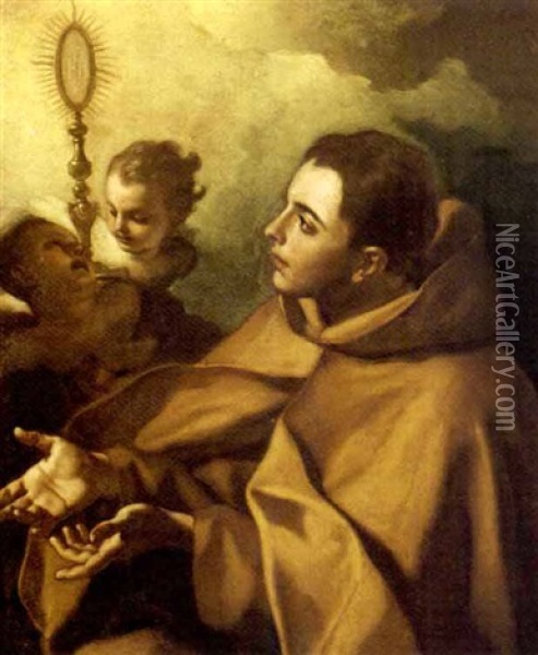 San Pasquale Oil Painting - Francesco de Mura