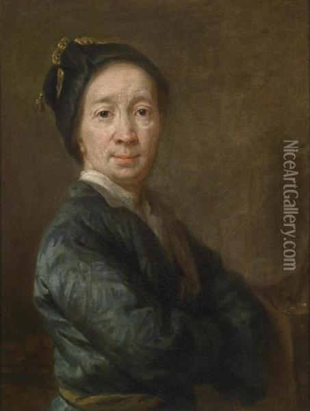 Alleged Self-portrait Of The Artist Oil Painting - Zeger Jacob Van Helmont
