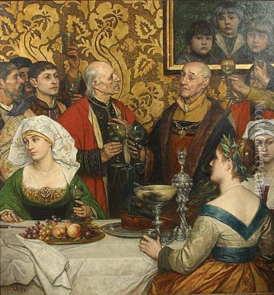 Historisch Tafereel.
 Scene Historique Oil Painting - Albrecht De Vriendt