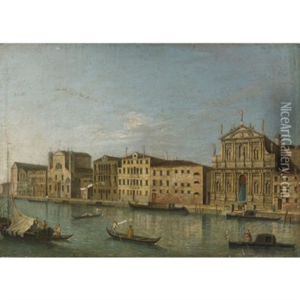 View Of The Grand Canal, Venice (+ Another; Pair) Oil Painting -  Master of the Langmatt Foundation Views