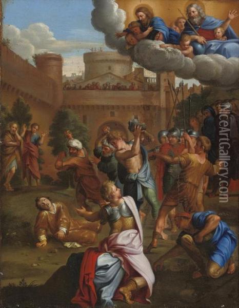 The Stoning Of Saint Stephen Oil Painting - Domenico Zampieri (Domenichino)