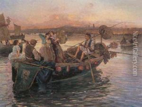 Venetian Serenade Oil Painting - Fausto Giusto