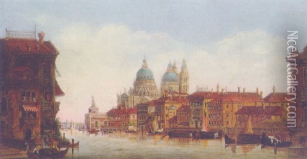A Venetian Capriccio Oil Painting - Johann Wilhelm Jankowski