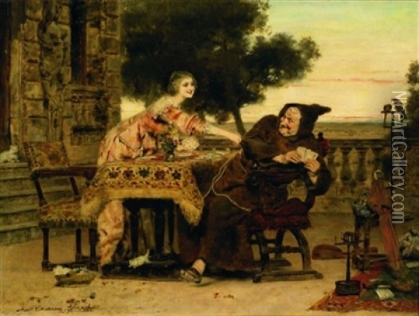 A Very Good Hand Oil Painting - Antonio Casanova y Estorach