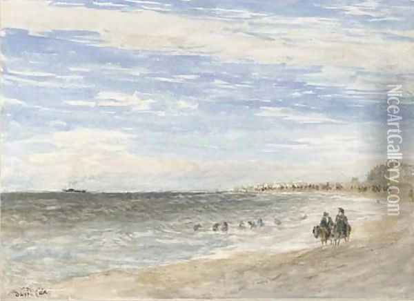 Rhyl Sands 2 Oil Painting - David Cox