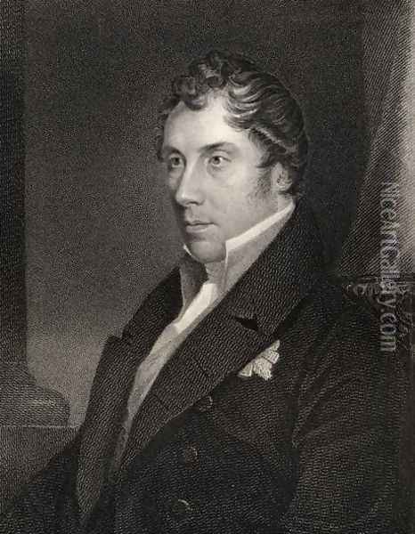 George Hamilton Gordon, engraved by Thomas Woolnoth (1785-1857) from National Portrait Gallery, volume III, published c.1835 Oil Painting - Wivell, Abraham