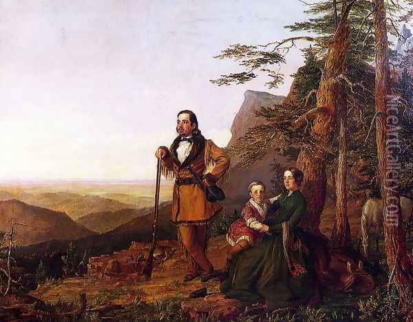 The Promised Land - The Grayson Family Oil Painting - William Smith Jewett