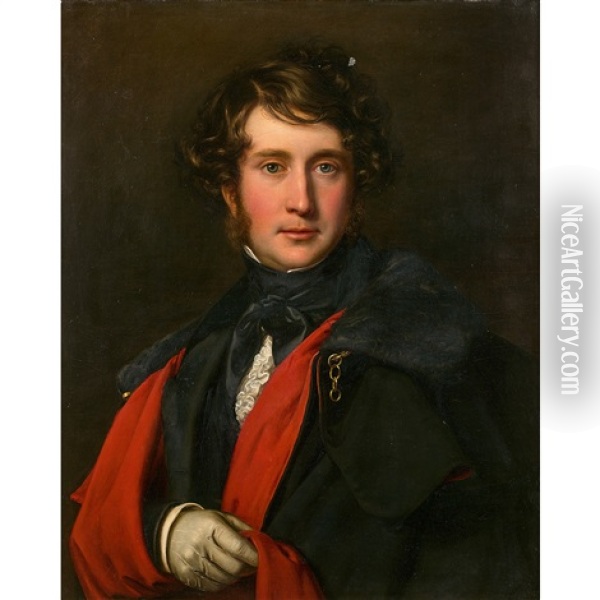 Portrait Dit Du Duc De Montpensier Oil Painting - Franz Xaver Winterhalter