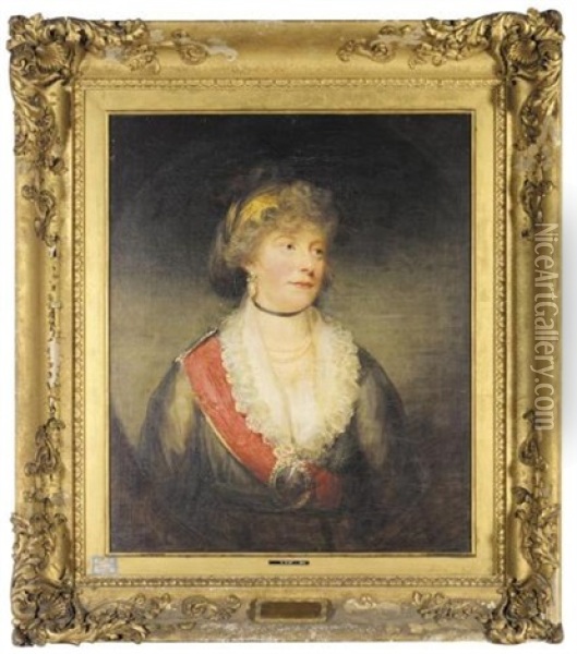 Portrait Of Charlotte Princess Royal (charlotte Prinzessin Von Grossbritannien Und Irland) Oil Painting - Sir William Beechey