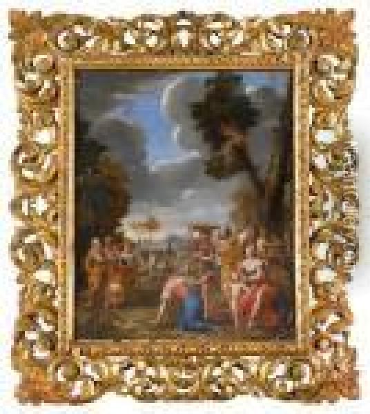 Allegory Of The Harvest Oil Painting - Pier Francesco Mola