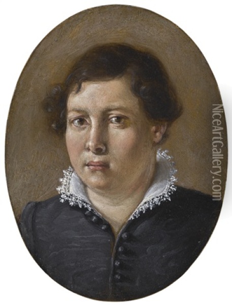 Portrait Of A Young Aristocrat Oil Painting - Ottavio Maria Leoni
