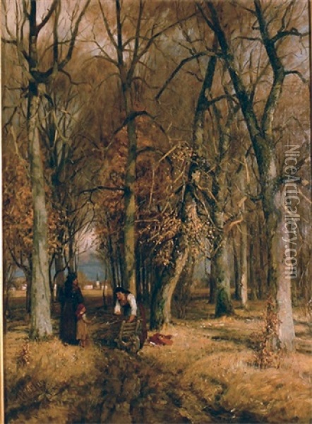Autumn Gathers Oil Painting - William Preston Phelps