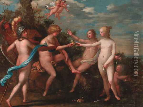 The Judgement of Paris Oil Painting - Venetian School