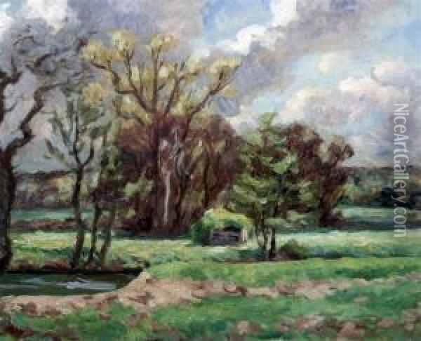 View From Rodwell House Oil Painting - Roger Eliot Fry