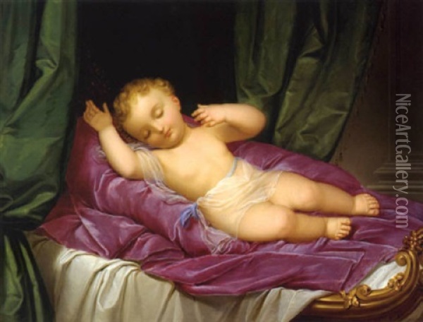Fanciullo Dormiente Oil Painting - Giovanni Schiavoni