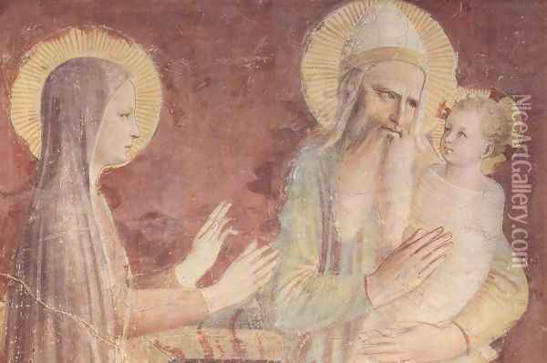 The presentation in the temple, detail Oil Painting - Angelico Fra