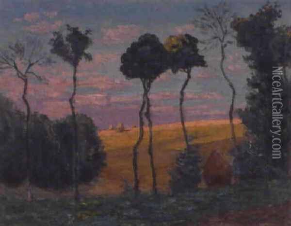 La Plaine De Rantilly Oil Painting - Leo Gausson