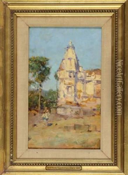 Temple Indien... Oil Painting - William Benjamin Chamberlain