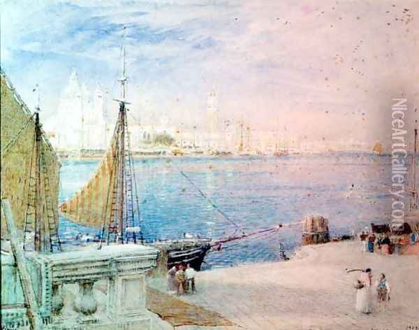 Venice Oil Painting - Albert Goodwin