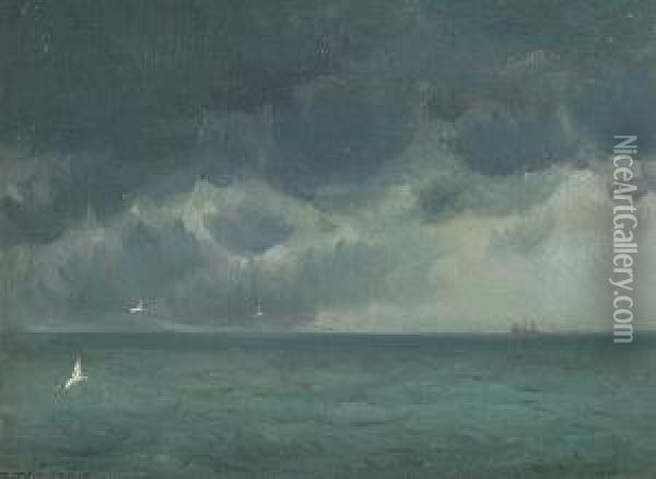 A Coming Storm Oil Painting - Frank William Cuprien
