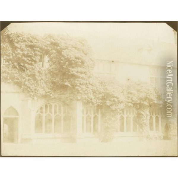 Lacock Abbey Oil Painting - William Henry Fox Talbot