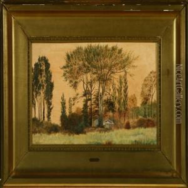 House On The Fringes Of The Forest Oil Painting - Vilhelm Peter C. Kyhn