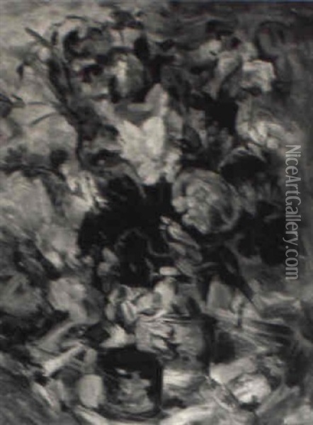 Bouquet De Fleurs Oil Painting - Abraham Mintchine