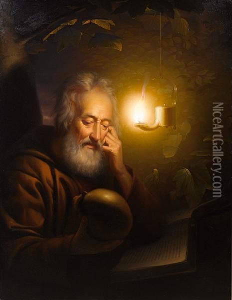 Saint Jerome Oil Painting - Petrus van Schendel