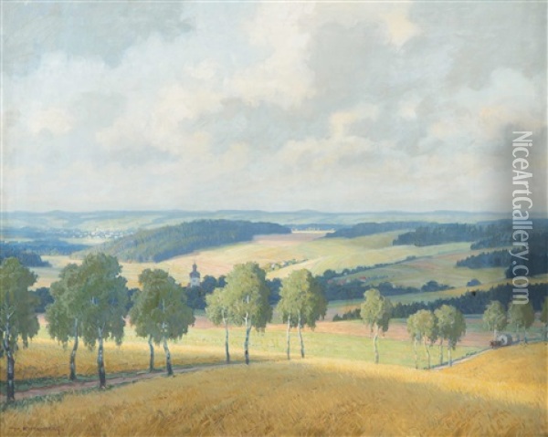 Sonnenstreifen Oil Painting - Paul Ehrenberg
