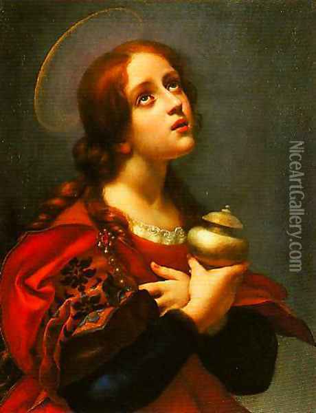 St Mary Magdalen Oil Painting - Carlo Dolci