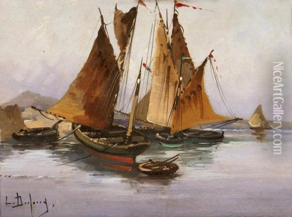 Marine Oil Painting - Eugene Galien-Laloue