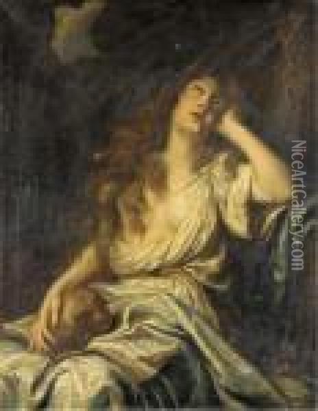 The Penitent Magdalene Oil Painting - Guido Reni
