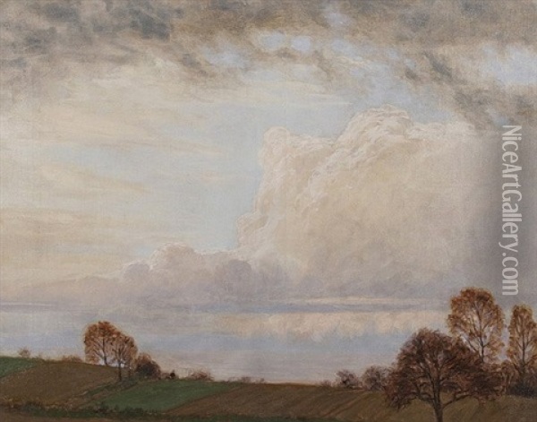 Fruhlingswolken Oil Painting - Otto Fikentscher