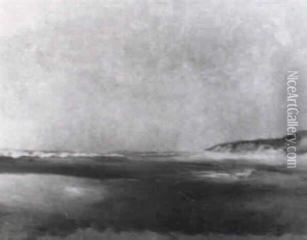 Strandlandschaft Mit Dunen Oil Painting - Karl Mediz
