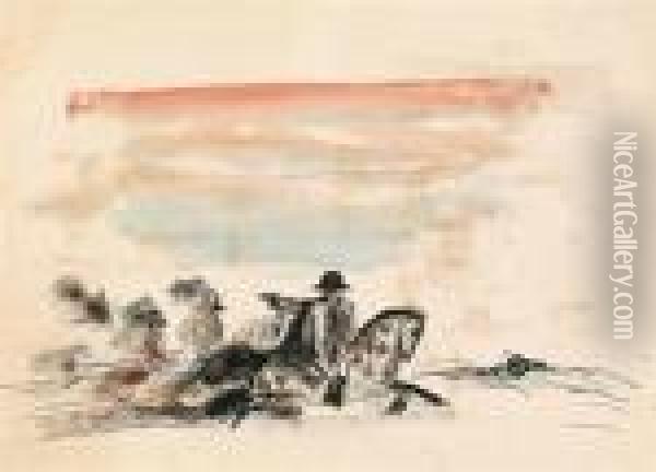 Napoleon Reitet Oil Painting - Wilhelm Thony