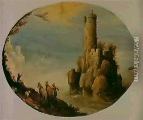 Landscape With The Fall Of Icarus Oil Painting - Paul Bril