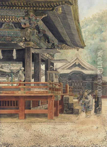 Nikko Oil Painting - Bunsai Ioki
