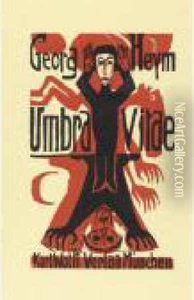 George Heym. Umbra Vitae Oil Painting - Ernst Ludwig Kirchner