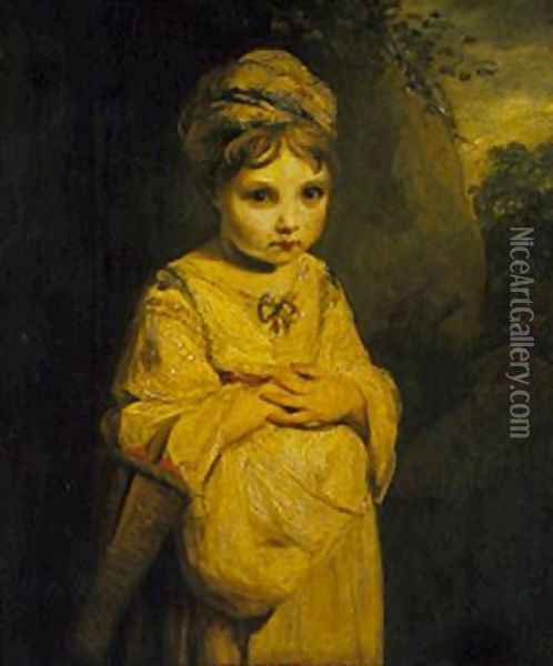 The Strawberry Girl Oil Painting - Sir Joshua Reynolds