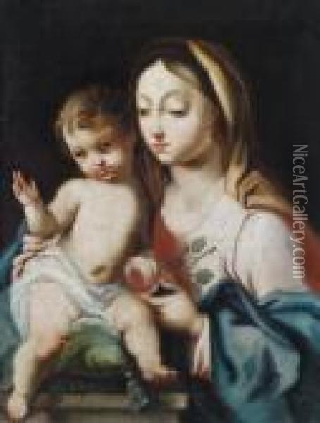 Madonna Con Gesu Bambino Oil Painting - Francesco Trevisani