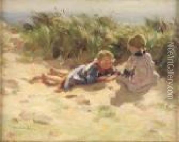 In The Dunes Oil Painting - William Mason Brown