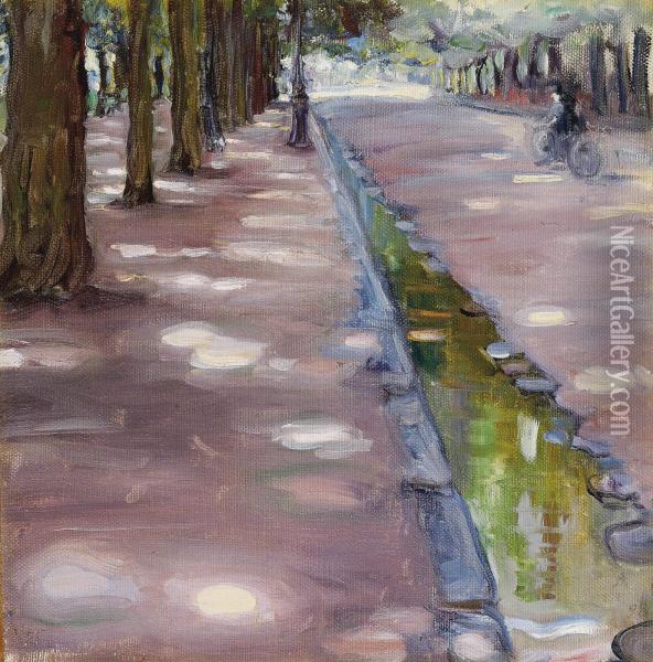 Avenue In The Bois De Boulogne Oil Painting - Maria Vasil'Evna Jakuncikova