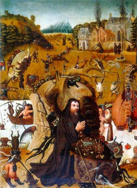 La Tentation De Saint-antoine Oil Painting - Pieter Huys