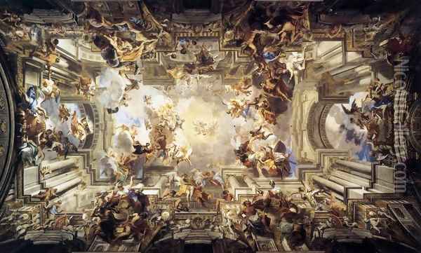 Allegory of the Jesuits' Missionary Work Oil Painting - Andrea Pozzo