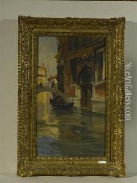 Venedig. Oil Painting - Raymond Allegre