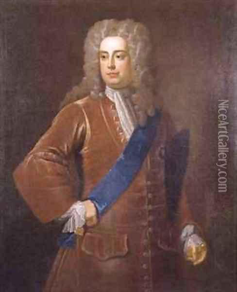 Portrait of Robert Walpole Oil Painting - Michael Dahl