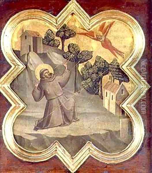 St Francis Receiving the Stigmata Oil Painting - Taddeo Gaddi
