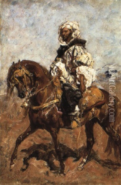 An Arab Horseman Oil Painting - Henri Emilien Rousseau
