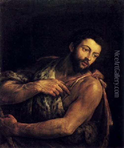 Saint John The Baptist Oil Painting - Leandro da Ponte Bassano